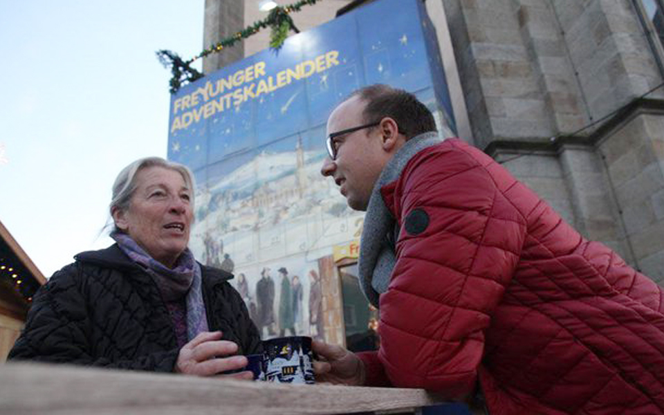 Ulrike Schönbei und Norbert Kremsreiter im Gespräch