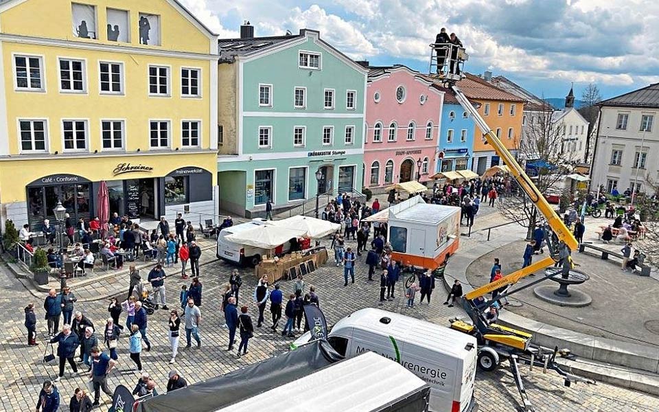 Überblick über den Stadtplatz Freyung - SonnYtag