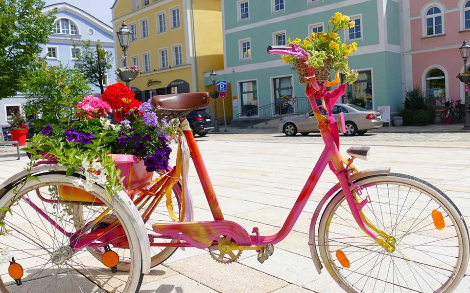 Florales Fahrrad
